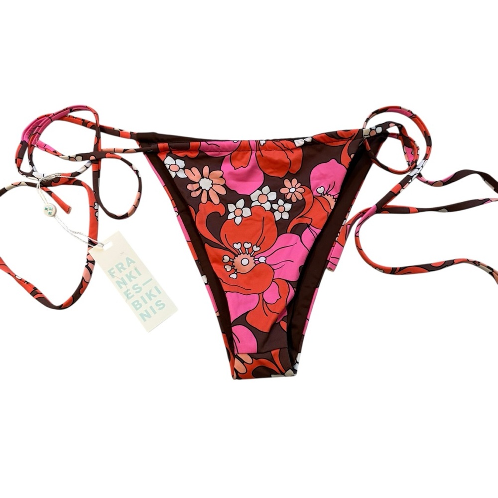 NWT, Frankie’s  BIKINIS Jeanette Strapless Top/Tia Bikini Bottom Tropics Sz Lg - Picture 10 of 14